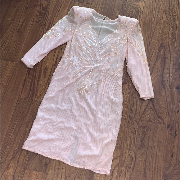 A.J. Bari Dresses & Skirts - Vintage AJ Bari Silk Beaded Dress